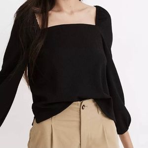 Madewell Square Neck Blouse
